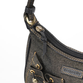 Givenchy Anthracite Denim Hobo Shoulder Bag