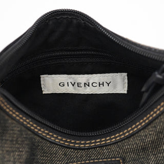 Givenchy Anthracite Denim Hobo Shoulder Bag