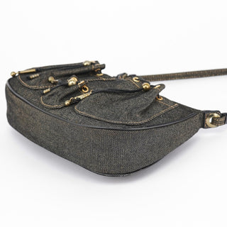 Givenchy Anthracite Denim Hobo Shoulder Bag