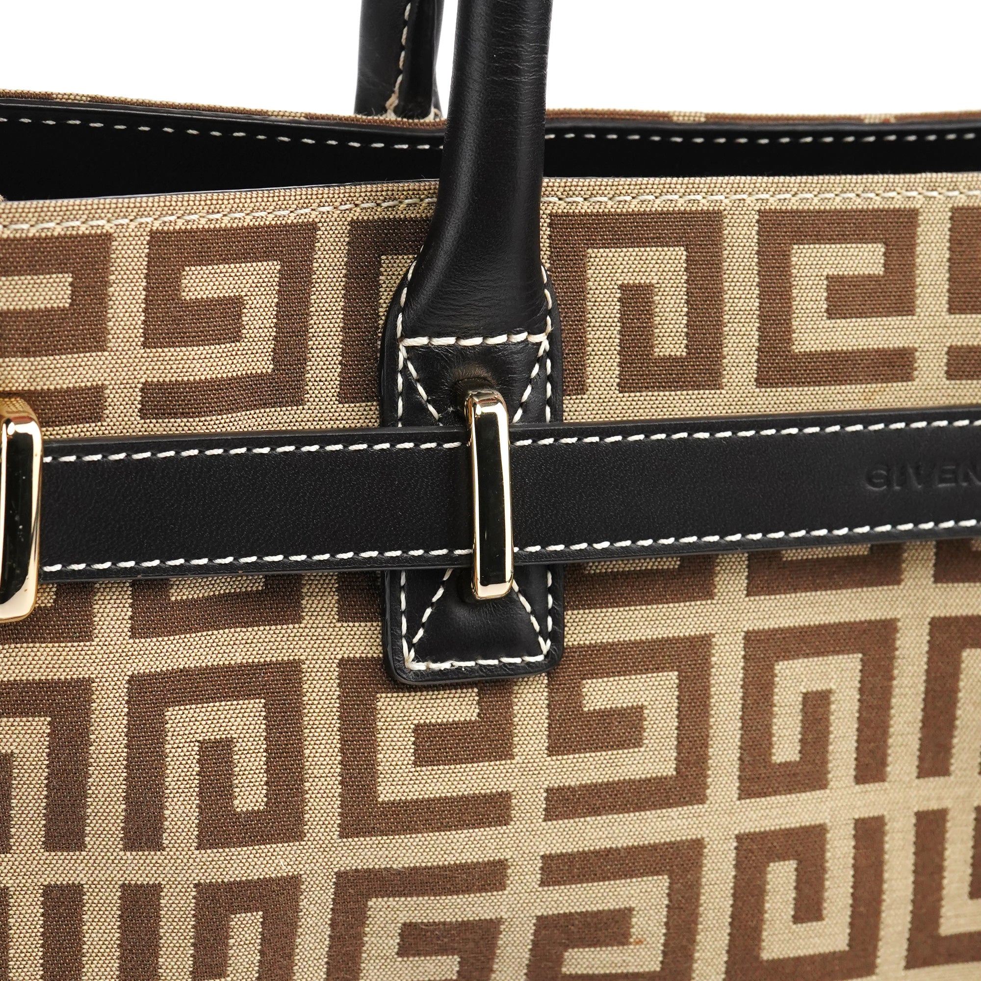Givenchy Beige Brown Monogram Tote Bag
