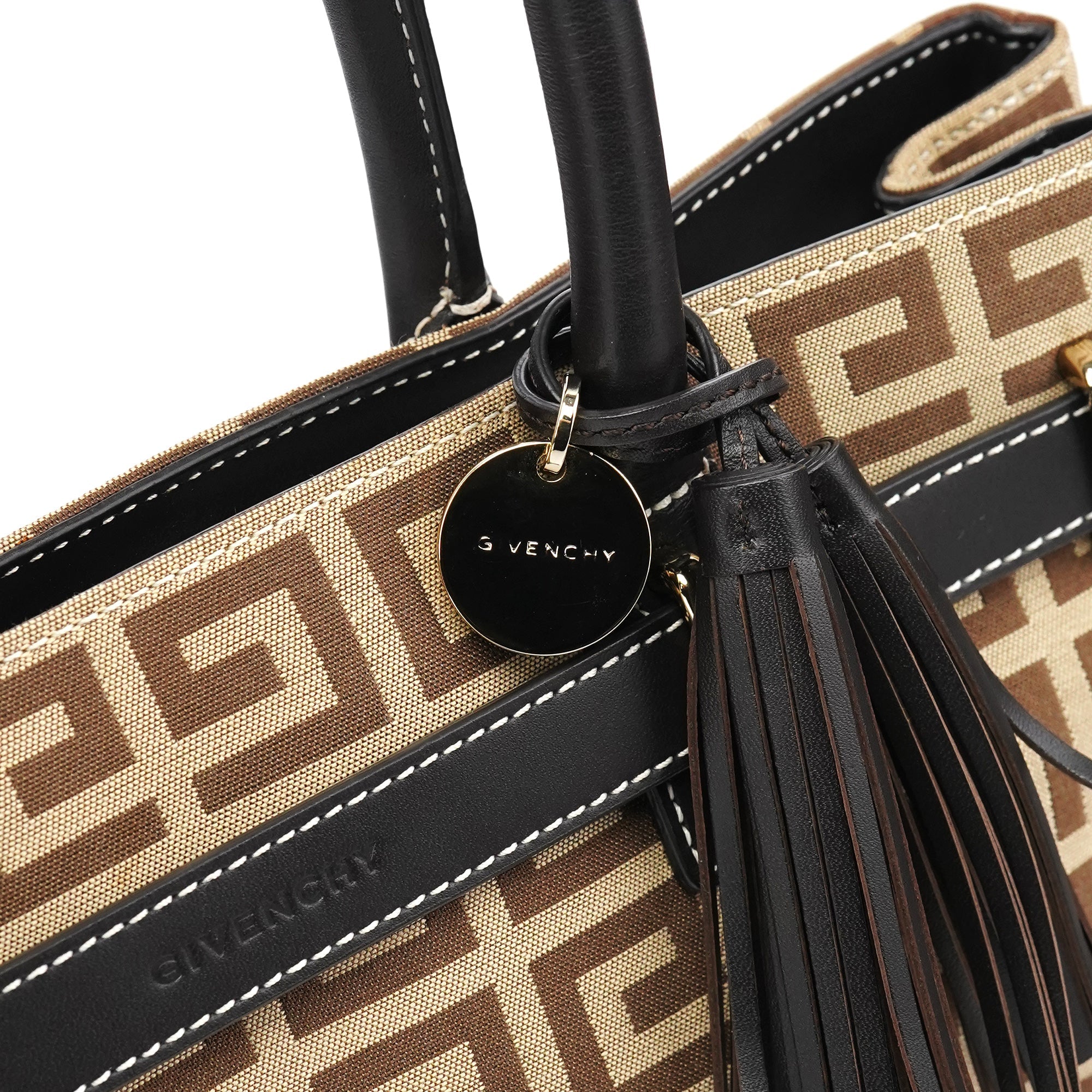 Givenchy Beige Brown Monogram Tote Bag