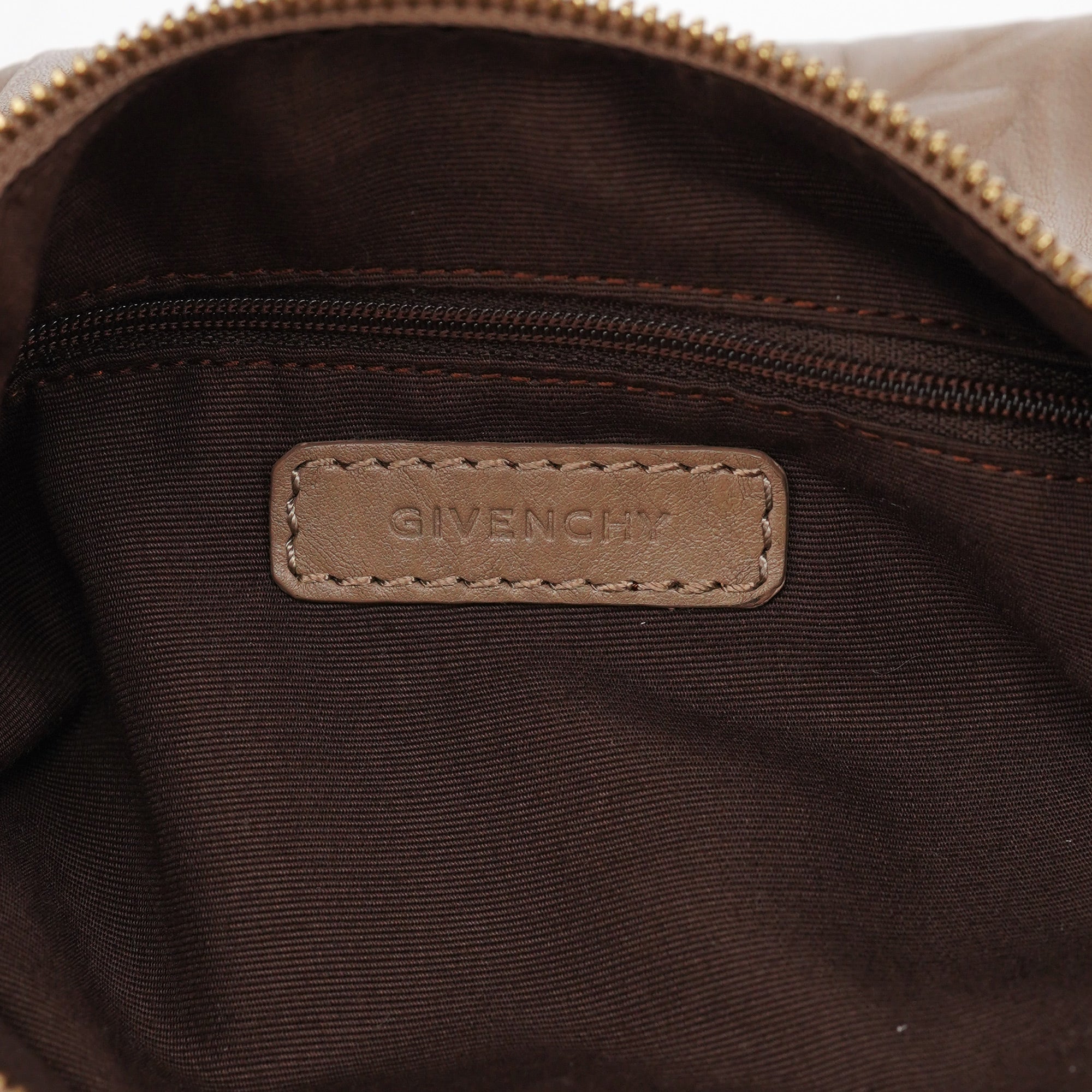 Givenchy Beige Lambskin Hobo Shoulder Bag