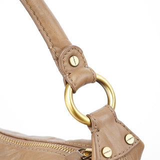 Givenchy Beige Lambskin Hobo Shoulder Bag