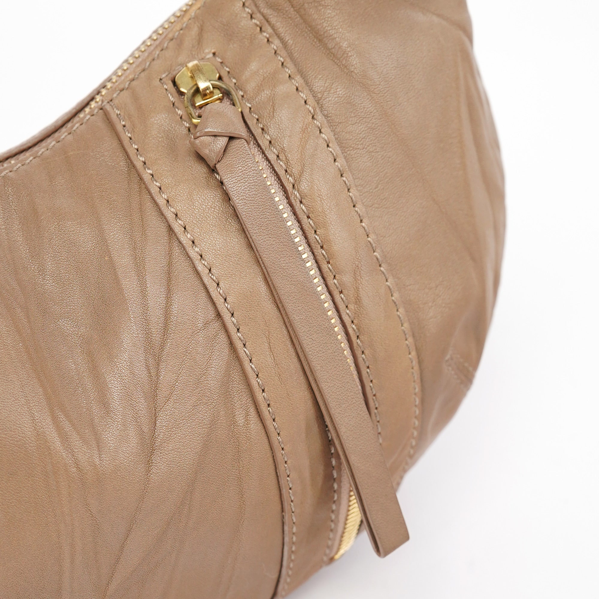 Givenchy Beige Lambskin Hobo Shoulder Bag