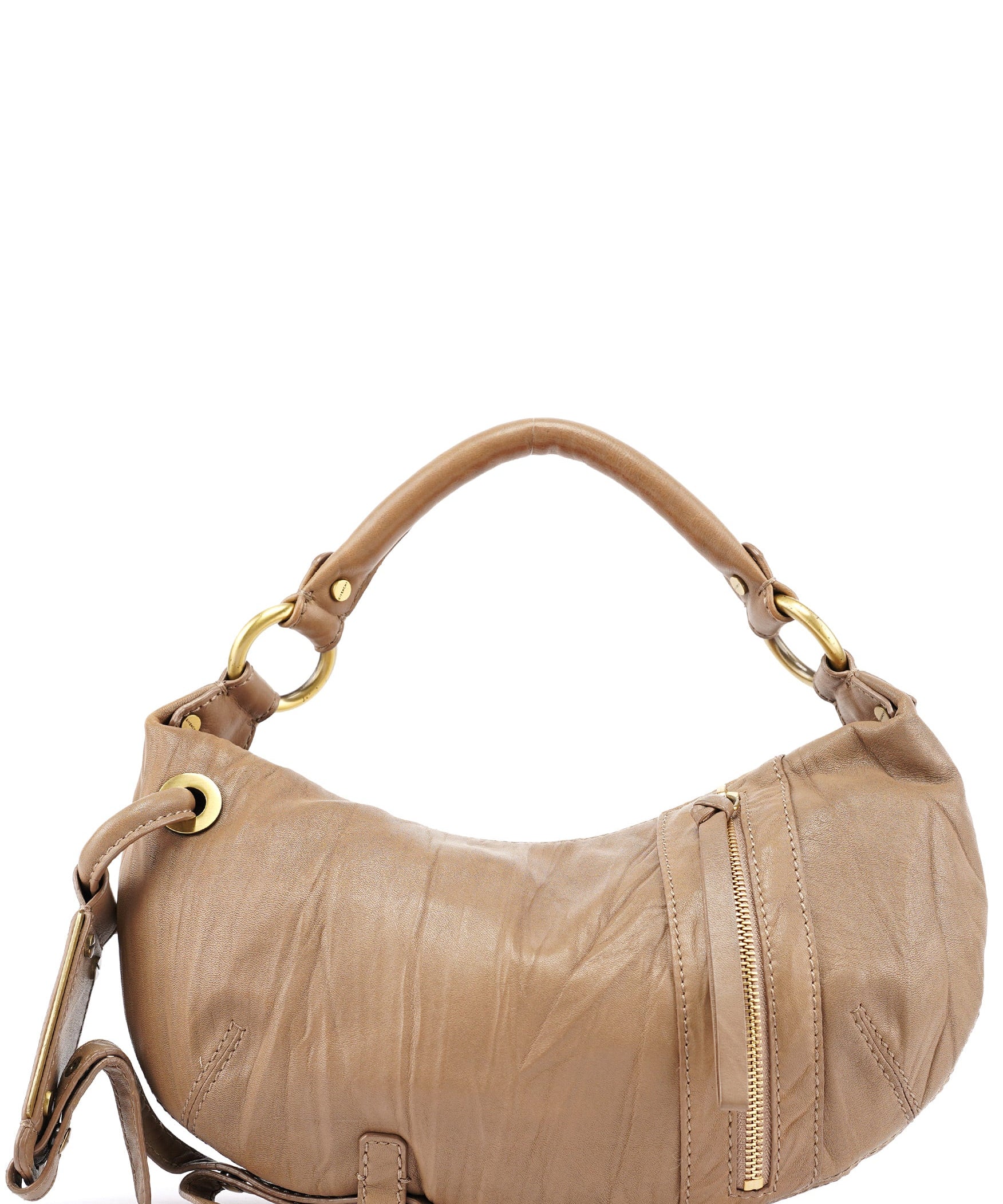 Givenchy Beige Lambskin Hobo Shoulder Bag