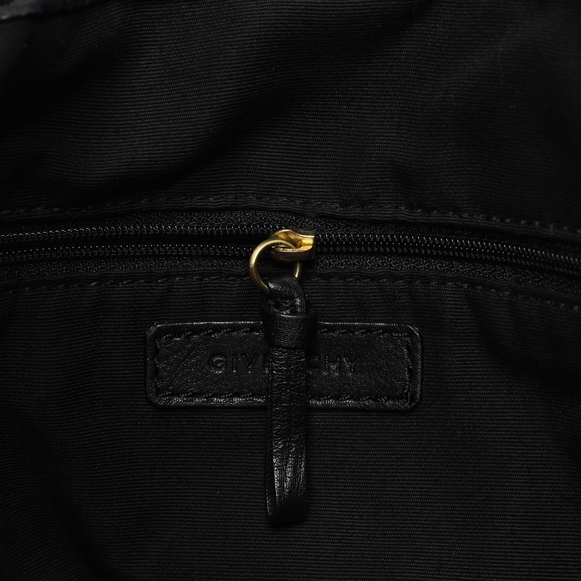 Givenchy Black Calfskin Hobo Shoulder Bag