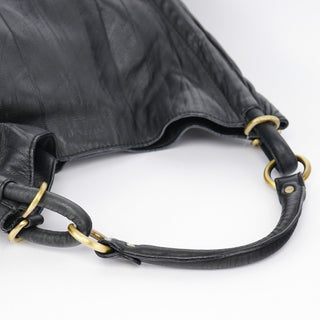 Givenchy Black Calfskin Hobo Shoulder Bag