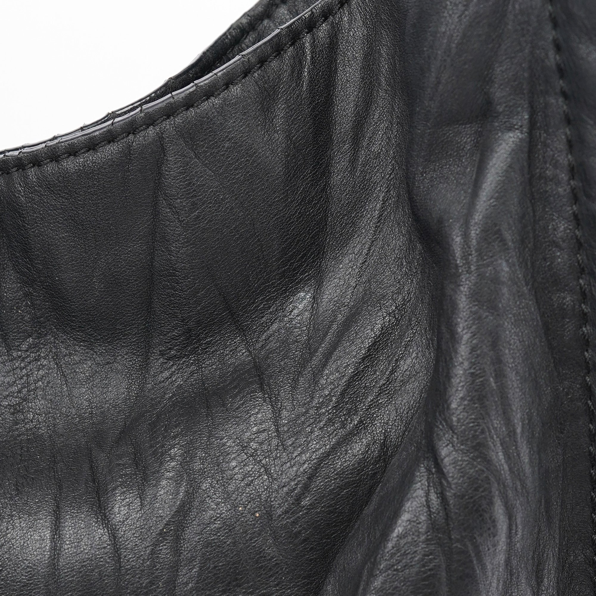 Givenchy Black Calfskin Hobo Shoulder Bag