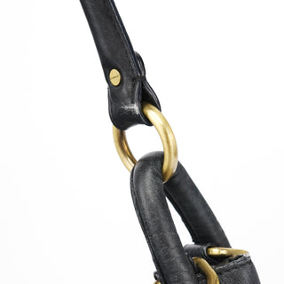 Givenchy Black Calfskin Hobo Shoulder Bag