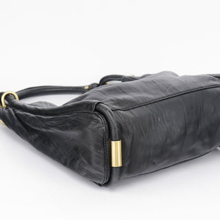 Givenchy Black Calfskin Hobo Shoulder Bag