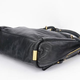 Givenchy Black Calfskin Hobo Shoulder Bag