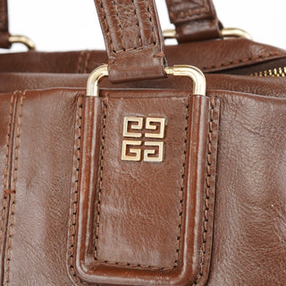 Givenchy Brown Lambskin 2-Way Tote Bag