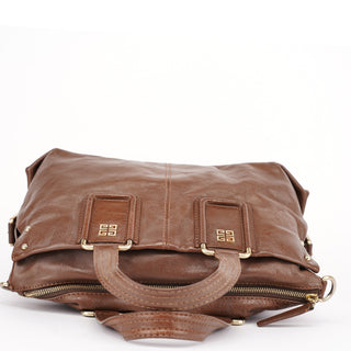 Givenchy Brown Lambskin 2-Way Tote Bag