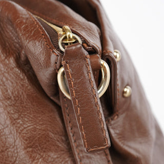 Givenchy Brown Lambskin 2-Way Tote Bag