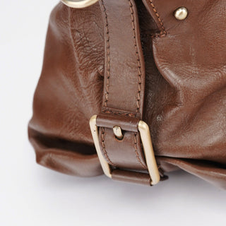 Givenchy Brown Lambskin 2-Way Tote Bag