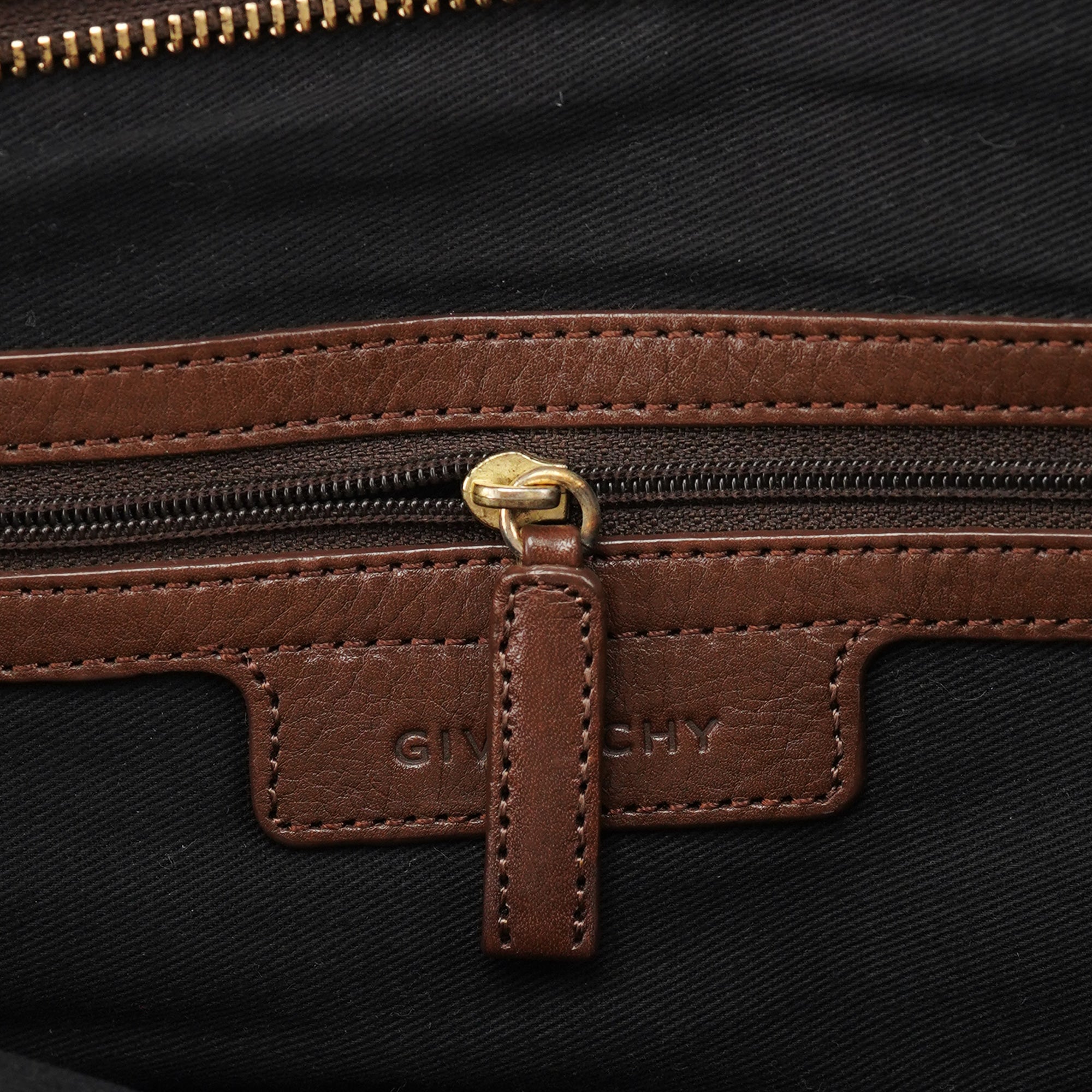 Givenchy Brown Lambskin 2-Way Tote Bag