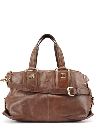 Givenchy Brown Lambskin 2-Way Tote Bag
