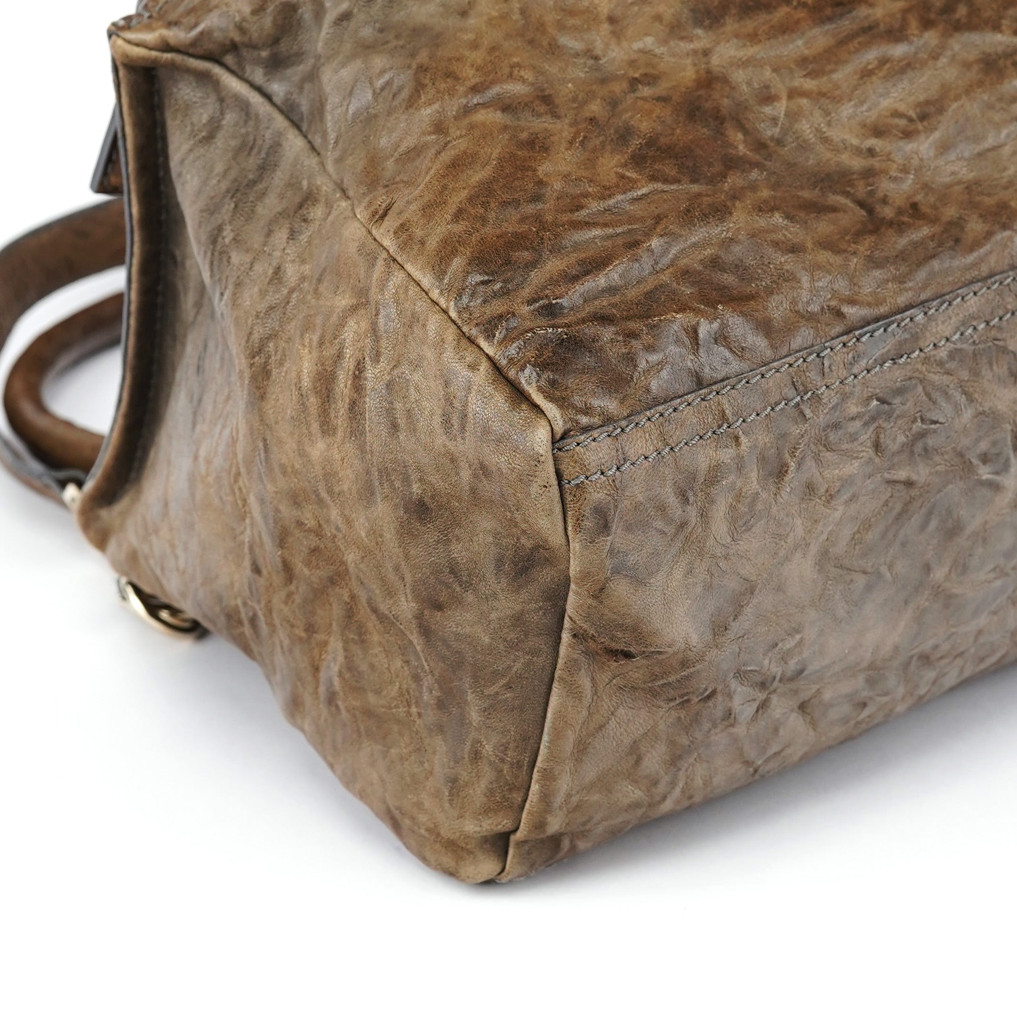 Givenchy Brown Leather Pandora Shoulder Bag
