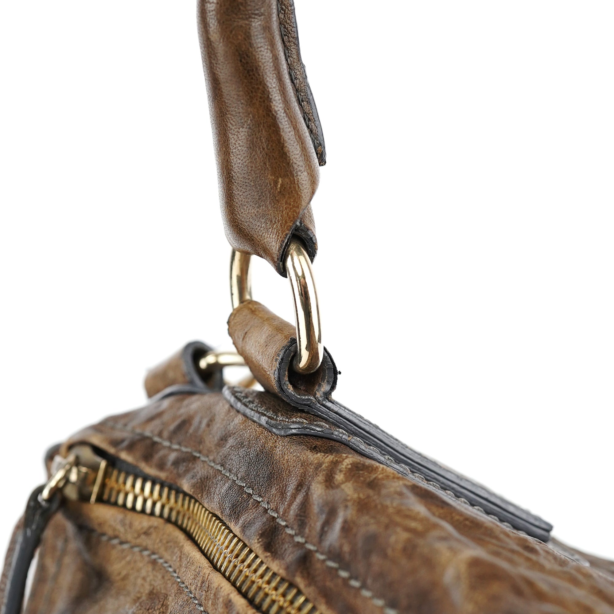 Givenchy Brown Leather Pandora Shoulder Bag