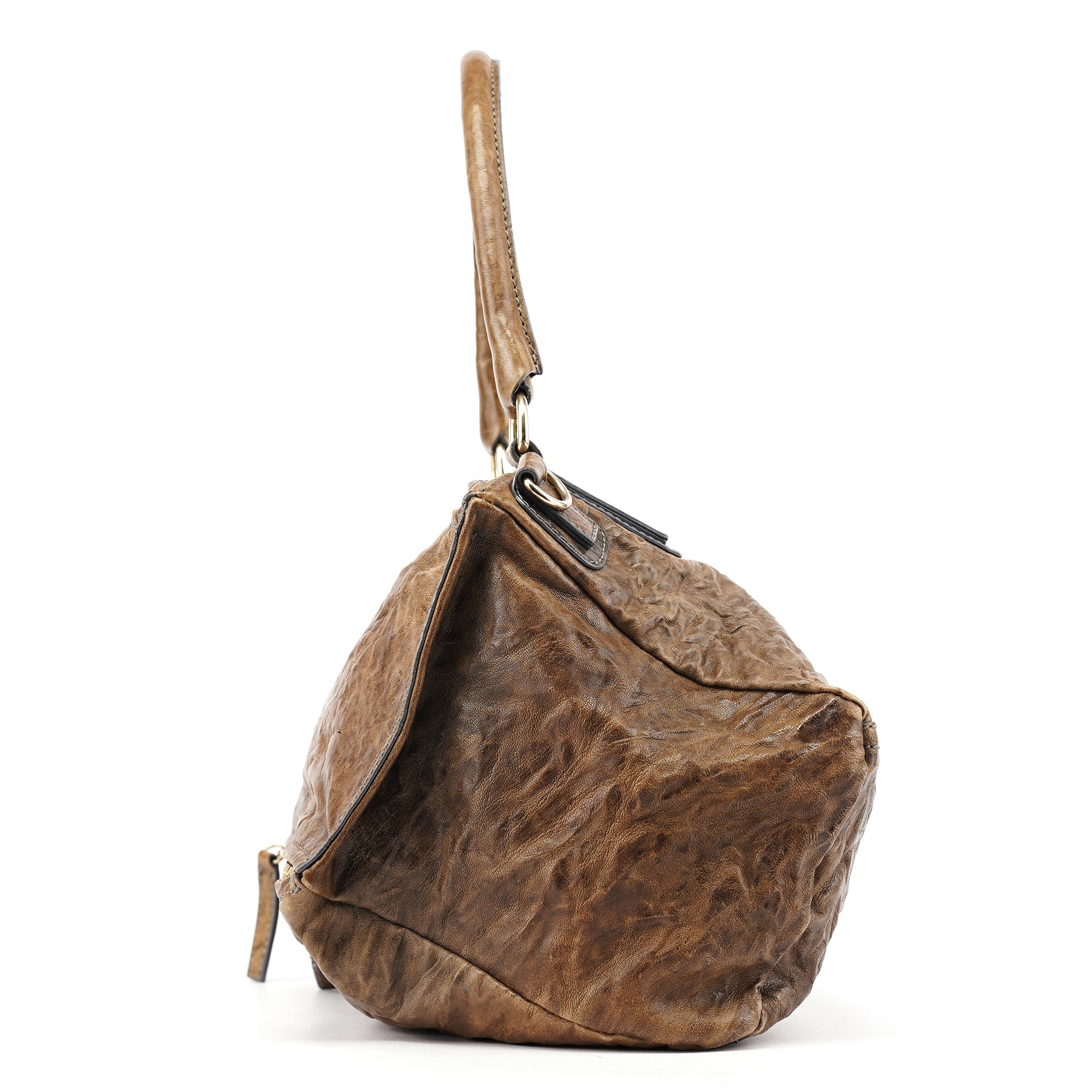 Givenchy Brown Leather Pandora Shoulder Bag