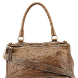 Givenchy Brown Leather Pandora Shoulder Bag