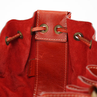 Givenchy Burnt Orange Calfskin Tassel Drawstring Bag