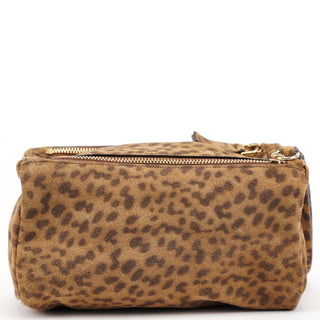Givenchy Leopard Suede Pandora Clutch Bag