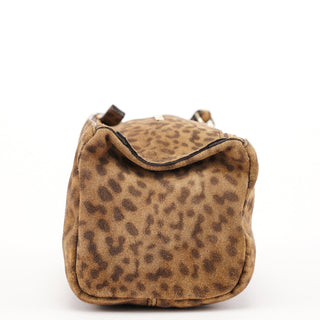 Givenchy Leopard Suede Pandora Clutch Bag
