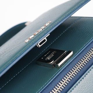 Givenchy Navy Saffiano Leather Pandora Crossbody Bag