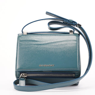 Givenchy Navy Saffiano Leather Pandora Crossbody Bag