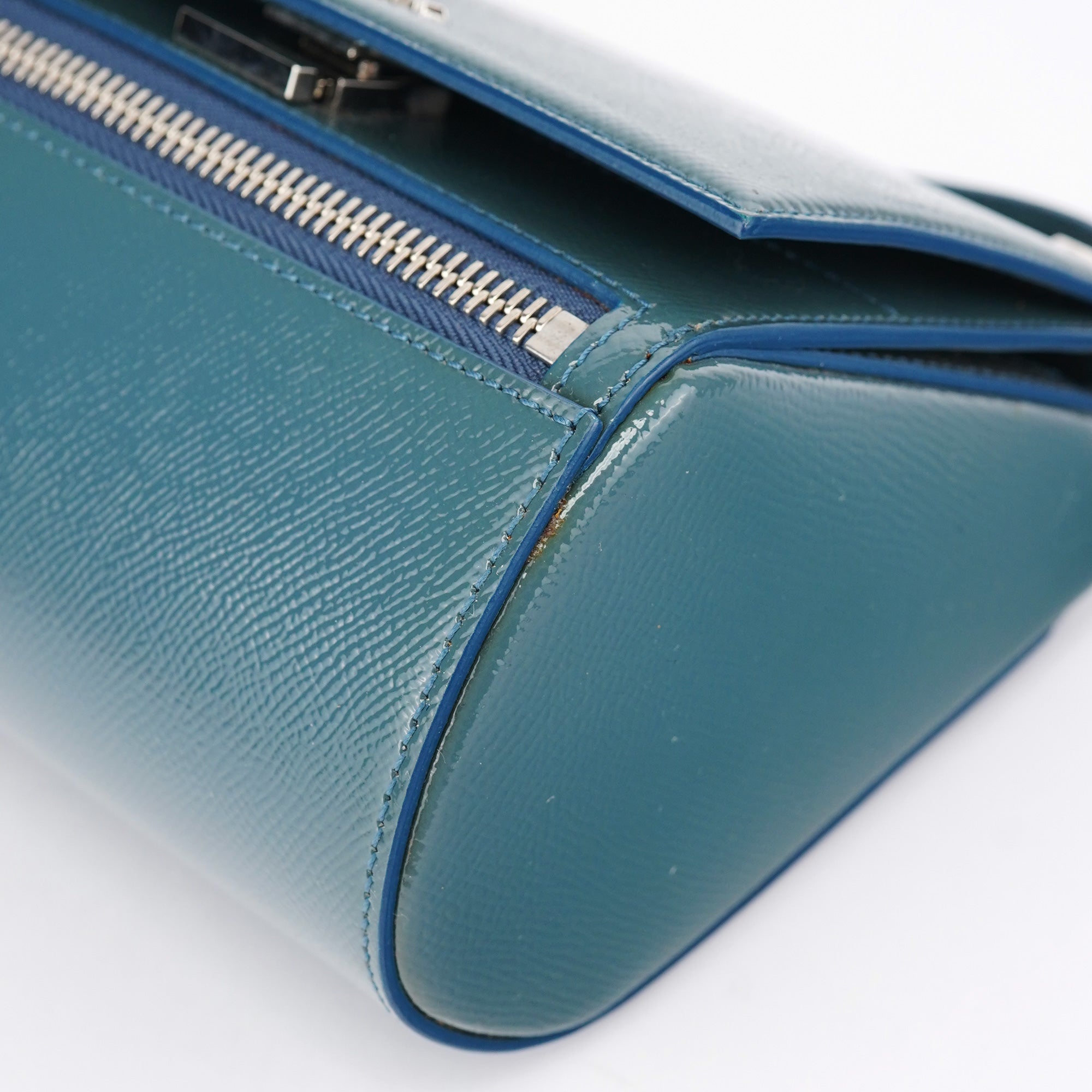 Givenchy Navy Saffiano Leather Pandora Crossbody Bag