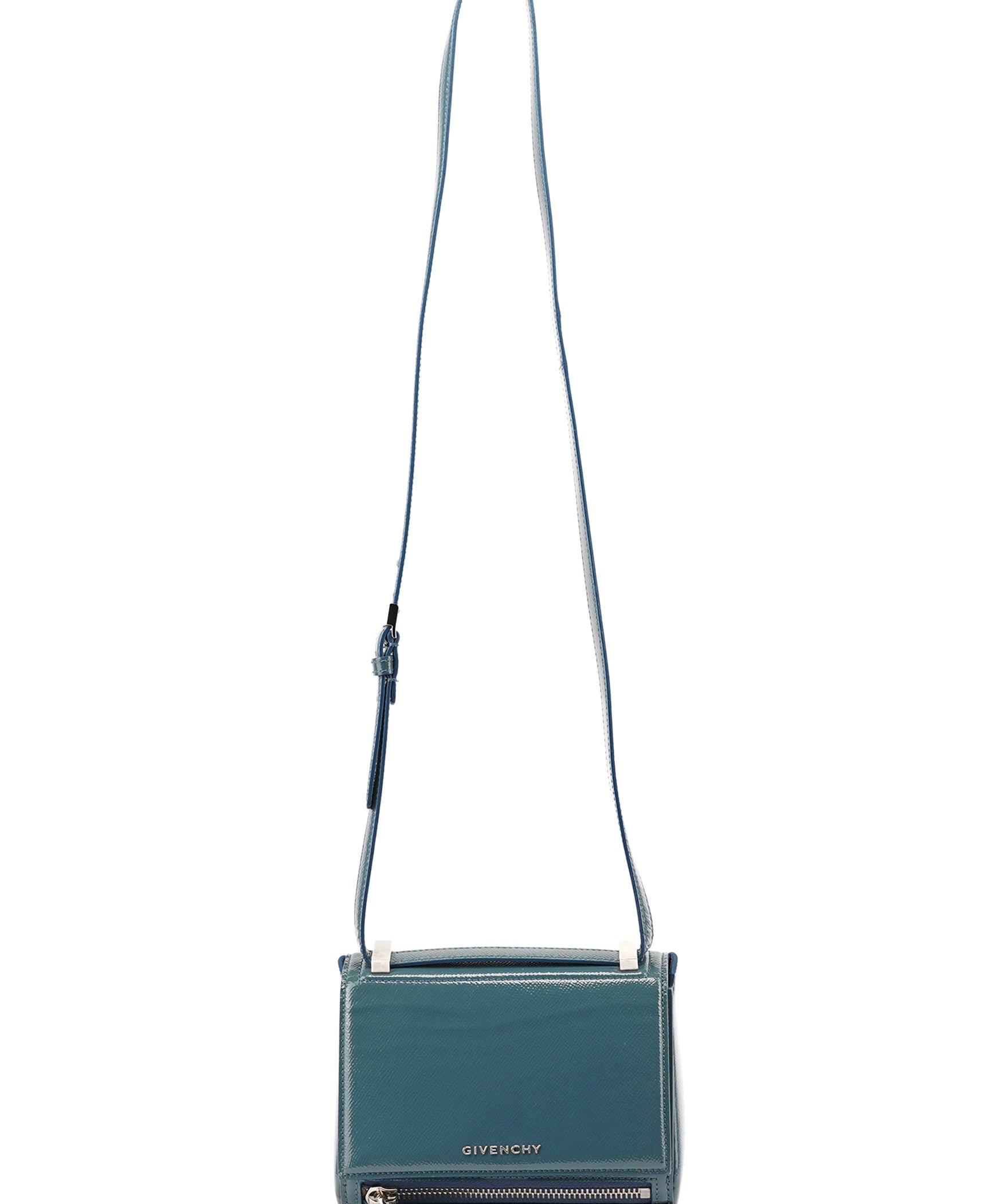 Givenchy Navy Saffiano Leather Pandora Crossbody Bag