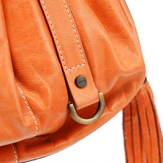 Givenchy Orange Calfskin Tassel Handbag