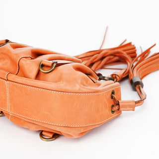 Givenchy Orange Calfskin Tassel Handbag