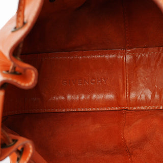 Givenchy Orange Calfskin Tassel Handbag