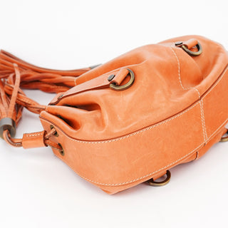 Givenchy Orange Calfskin Tassel Handbag