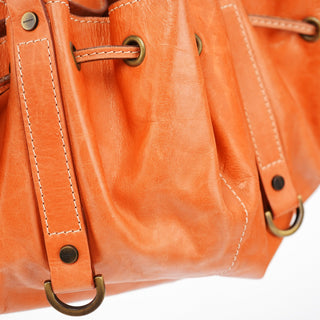 Givenchy Orange Calfskin Tassel Handbag