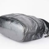 Givenchy Silver Metallic Leather Tote Bag