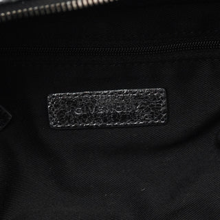 Givenchy Silver Metallic Leather Tote Bag