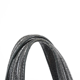 Givenchy Silver Metallic Leather Tote Bag