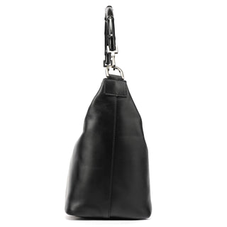 Gucci 000 0531 Black Calfskin Bamboo Shoulder Bag