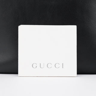 Gucci 000 0531 Black Calfskin Bamboo Shoulder Bag