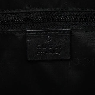 Gucci 000 0531 Black Calfskin Bamboo Shoulder Bag