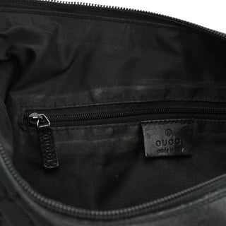Gucci 000 0531 Black GG Bamboo Shoulder Bag