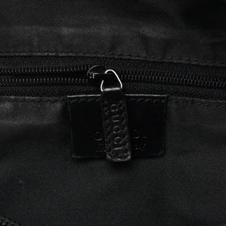 Gucci 000 0531 Black GG Bamboo Shoulder Bag