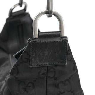 Gucci 000 0531 Black GG Bamboo Shoulder Bag