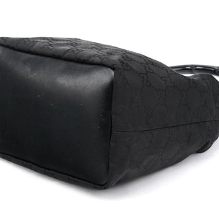 Gucci 000 0531 Black GG Bamboo Shoulder Bag