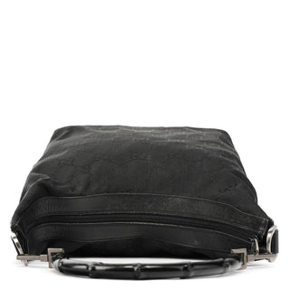 Gucci 000 0531 Black GG Bamboo Shoulder Bag
