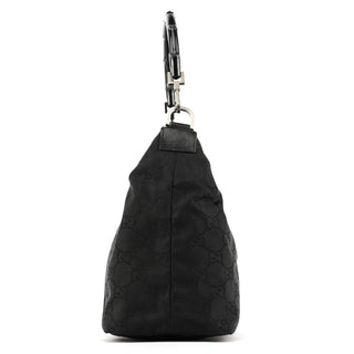 Gucci 000 0531 Black GG Bamboo Shoulder Bag