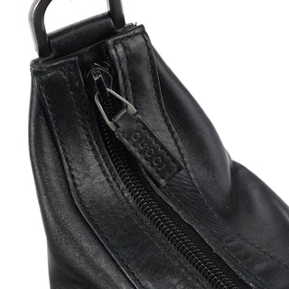 Gucci 000 0531 Black Leather Bamboo Shoulder Bag